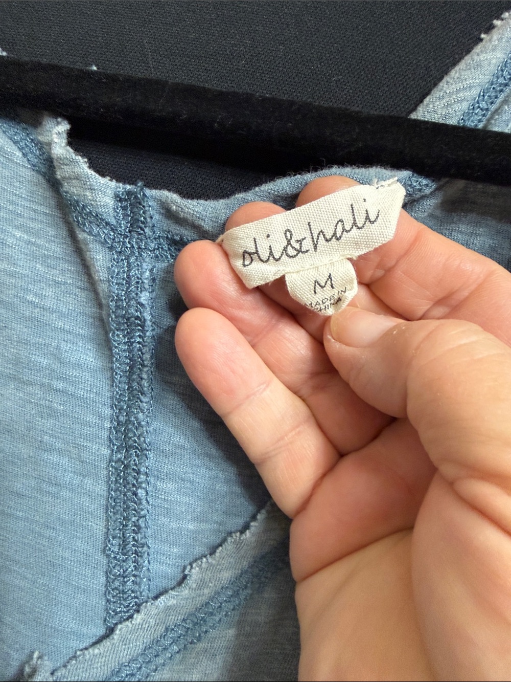 Oli & Hali Light Blue Linen-Blend Tunic - Picture 2 of 5